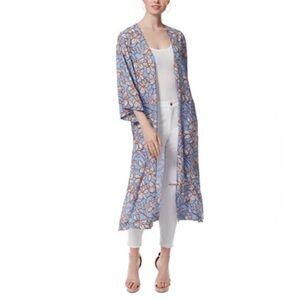 🌹Jessica Simpson 3/4 Bell Sleeve Blakely Floral Print Kimono Mini Amazon Floral